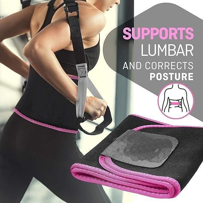 Sweat Slim Waist Belt for Men & Women | Adjustable Tummy Trimmer Belt